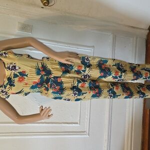 Floral Yellow Jumpsuit